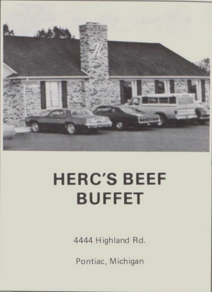 Hercs Beef Buffet - Waterford Location - Vintage High School Yearbook Ad